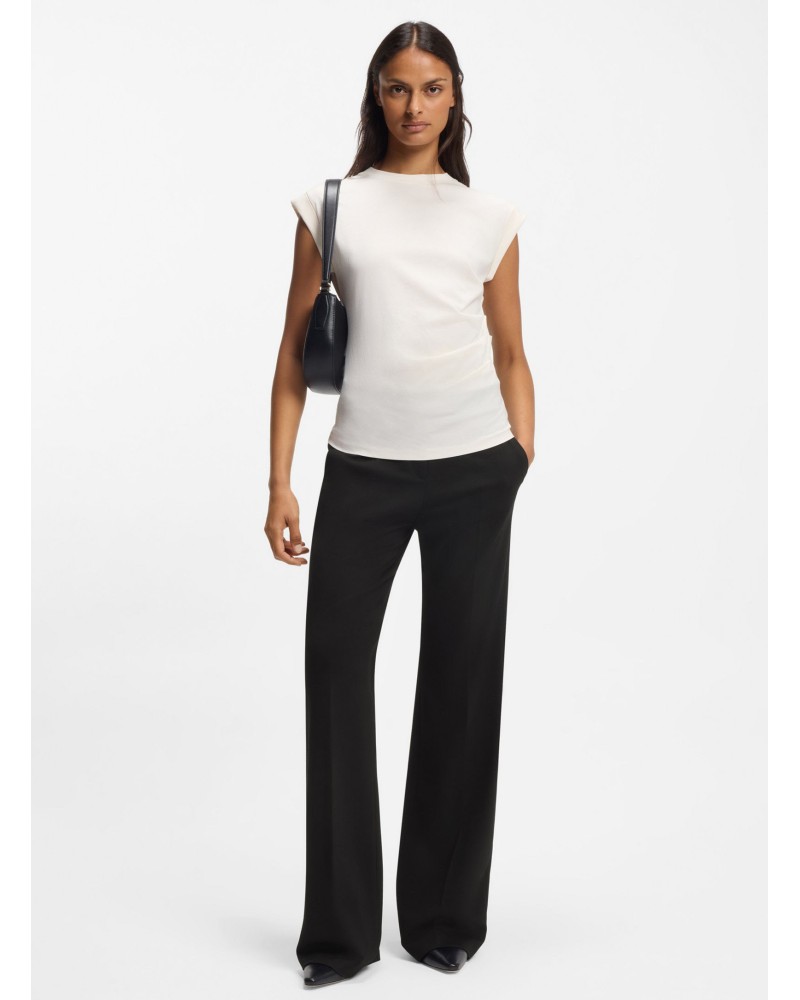 Pantalon relaxed BOSS Talia4 bootcut en jersey stretch BOSS - 1