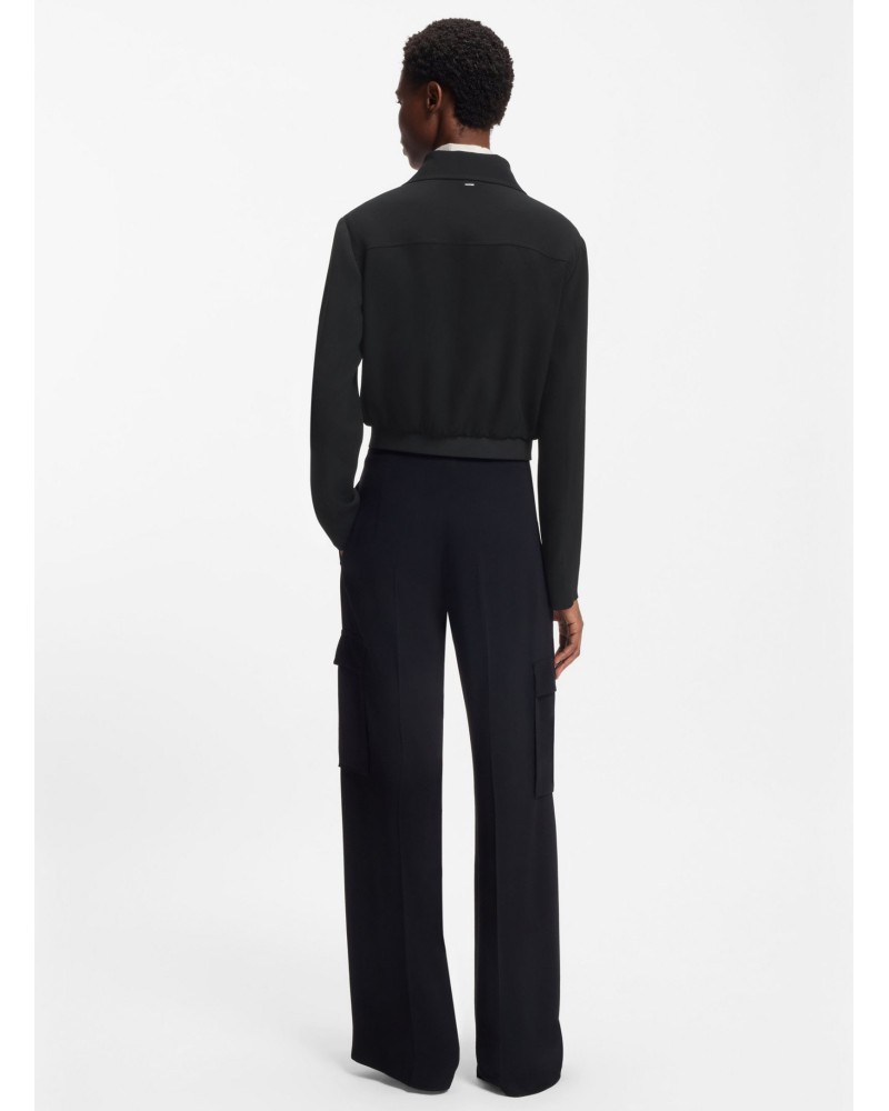 Veste crêpe BOSS Jocalena regular fit zippée BOSS - 3