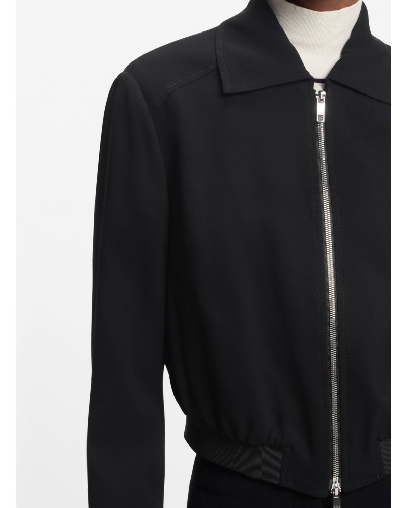 Veste crêpe BOSS Jocalena regular fit zippée BOSS - 5