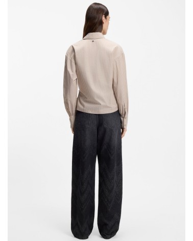 Chemisier BOSS C_Brapen regular à rayures, cache-cœur BOSS - 1