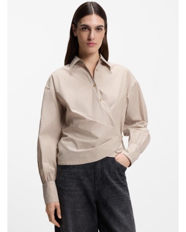 Chemisier BOSS C_Brapen regular à rayures, cache-cœur BOSS - 2