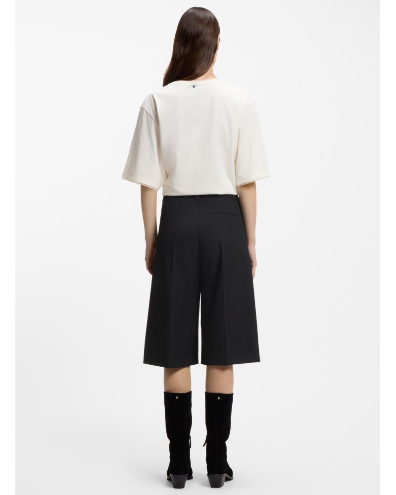 Bermuda BOSS C_Talarina regular évasé en twill stretch BOSS - 3