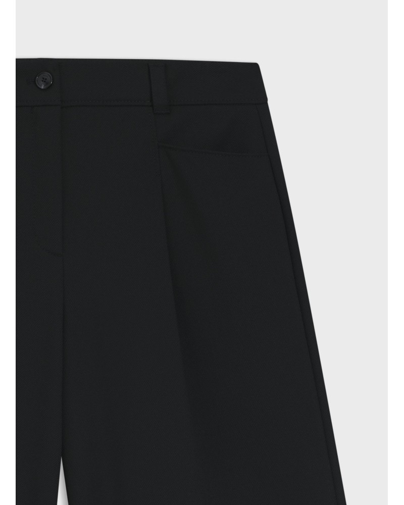 Bermuda BOSS C_Talarina regular évasé en twill stretch BOSS - 6