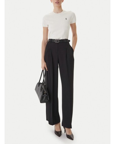 Pantalon relaxed BOSS Tiana4 taille haute, long en viscose BOSS - 1