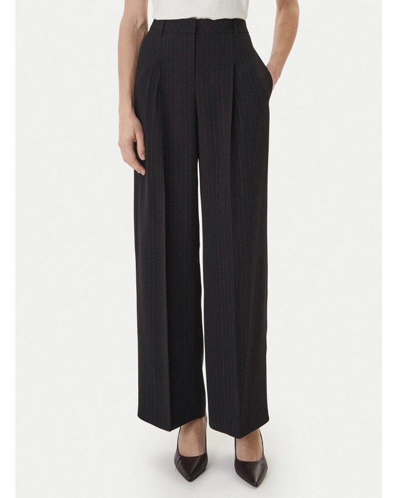 Pantalon relaxed BOSS Tiana4 taille haute, long en viscose BOSS - 2