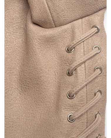 Blouson motard BOSS C_Salace en cuir suédé cropped BOSS - 5