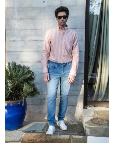 Jean Toucher Doux Ecoresponsable - Bleu Ciel Blue cult - 2