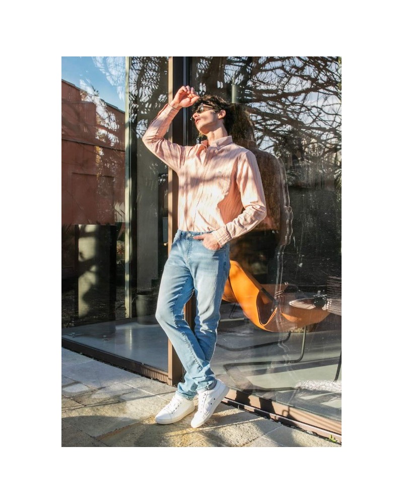 Jean Toucher Doux Ecoresponsable - Bleu Ciel Blue cult - 8