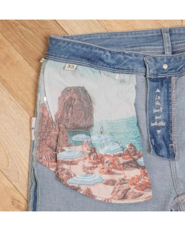 Jean Toucher Doux Ecoresponsable - Bleu Ciel Blue cult - 6