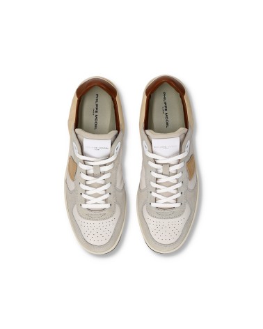 Basket Philippe Model PGAL LOW MAN VEAU DAIM_LAIT BRUN Philippe Model - 4