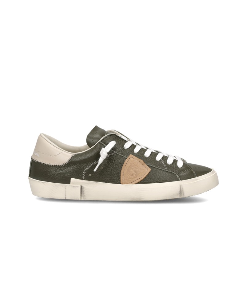 Basket Philippe Model PRSX LOW MAN VEAU CERF_MILITAIRE Philippe Model - 1