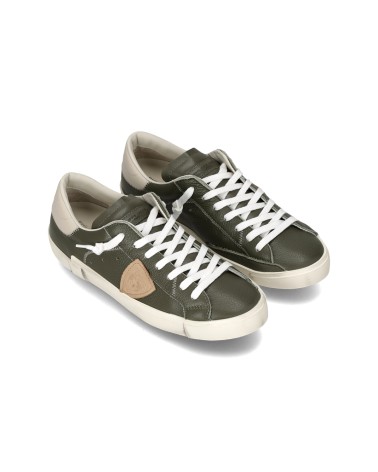 Basket Philippe Model PRSX LOW MAN VEAU CERF_MILITAIRE Philippe Model - 2