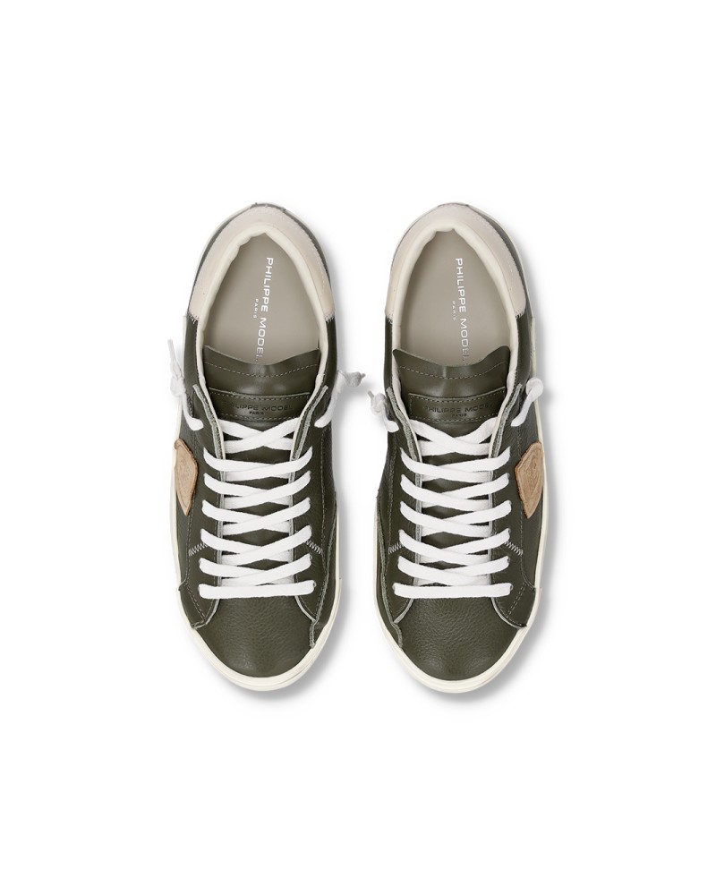 Basket Philippe Model PRSX LOW MAN VEAU CERF_MILITAIRE Philippe Model - 4