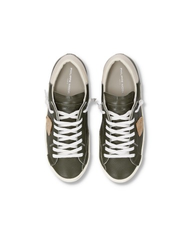 Basket Philippe Model PRSX LOW MAN VEAU CERF_MILITAIRE Philippe Model - 4