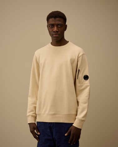 Sweat Diagonal Raised Fleece Crewneck Lens Cp company Cp company - 1