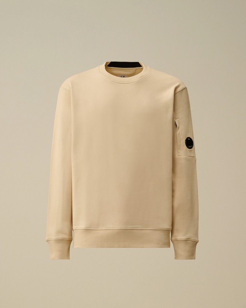 Sweat Diagonal Raised Fleece Crewneck Lens Cp company Cp company - 2