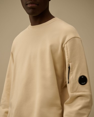 Sweat Diagonal Raised Fleece Crewneck Lens Cp company Cp company - 4