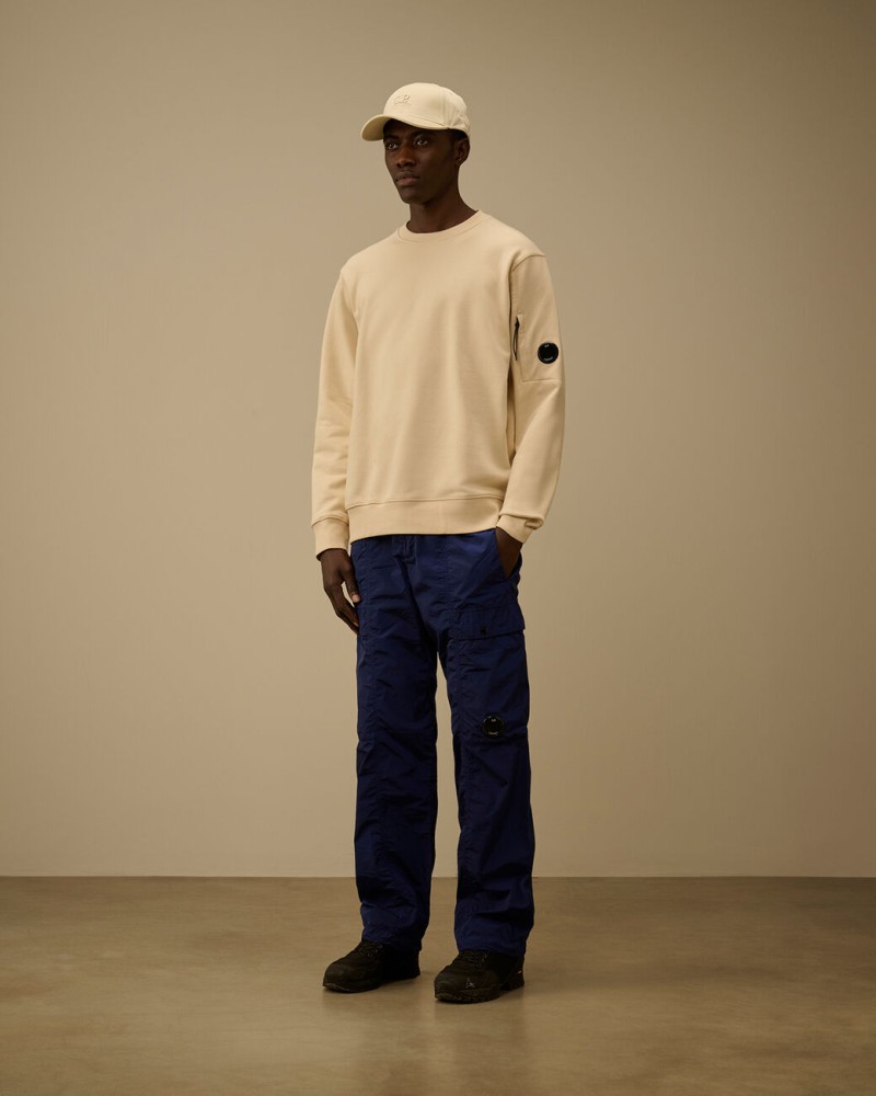 Sweat Diagonal Raised Fleece Crewneck Lens Cp company Cp company - 6