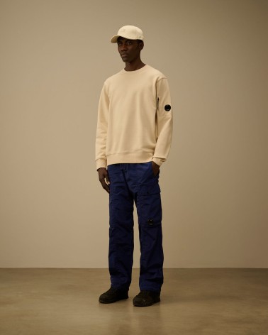 Sweat Diagonal Raised Fleece Crewneck Lens Cp company Cp company - 6