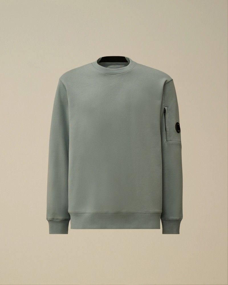 Sweat Diagonal Raised Fleece Crewneck Lens Cp company Cp company - 7