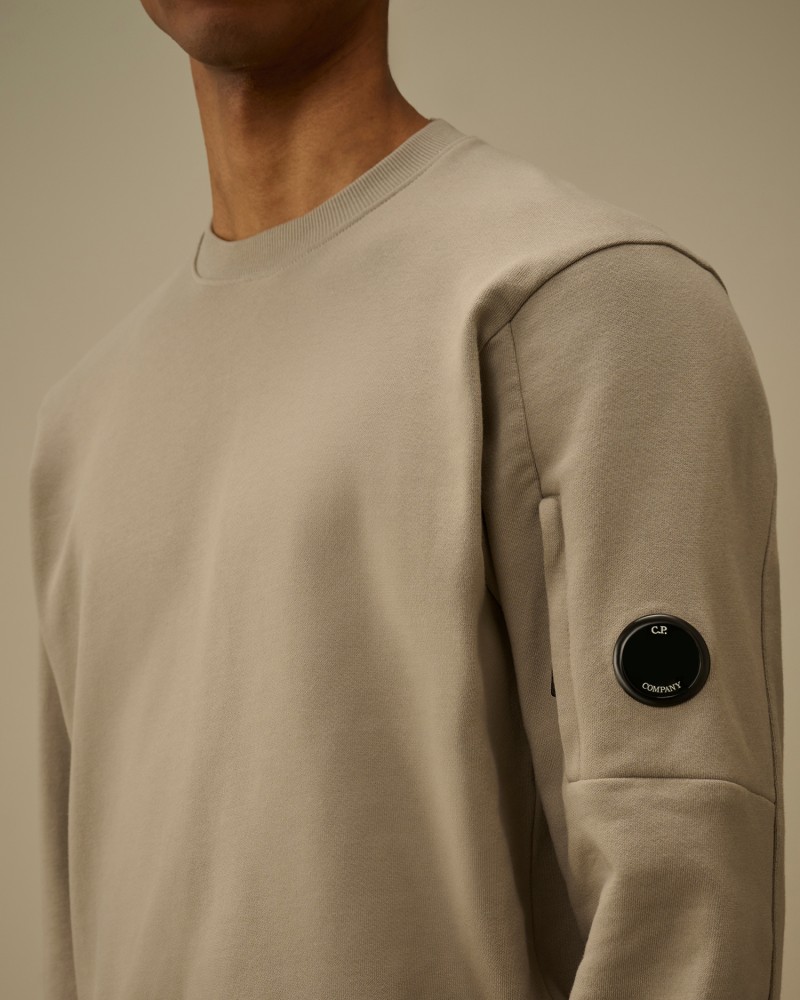 Sweat Diagonal Raised Fleece Crewneck Lens Cp company Cp company - 14