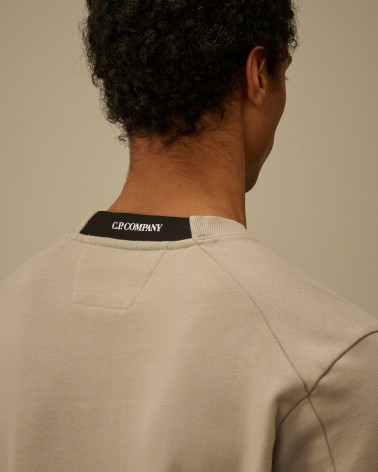 Sweat Diagonal Raised Fleece Crewneck Lens Cp company Cp company - 15