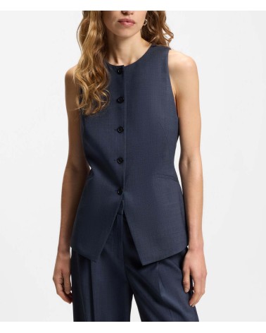 Gilet slim BOSS Juleran en laine vierge BOSS - 2