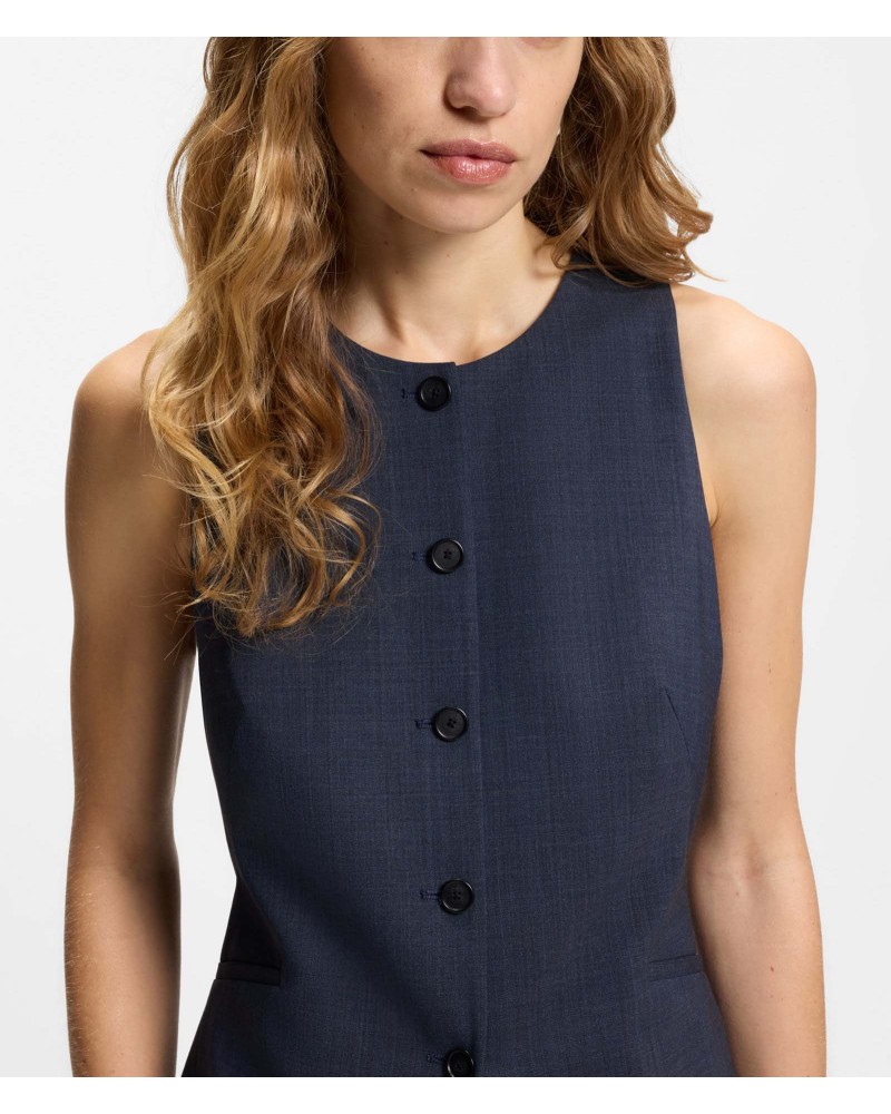 Gilet slim BOSS Juleran en laine vierge BOSS - 4