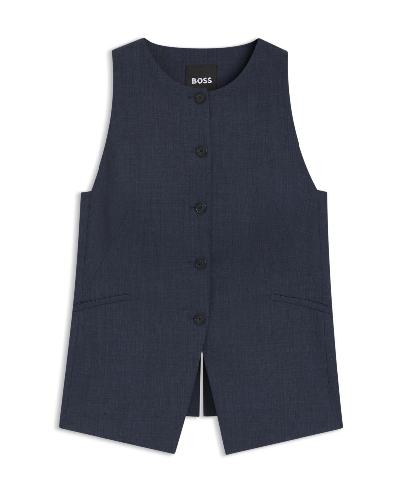 Gilet slim BOSS Juleran en laine vierge BOSS - 6