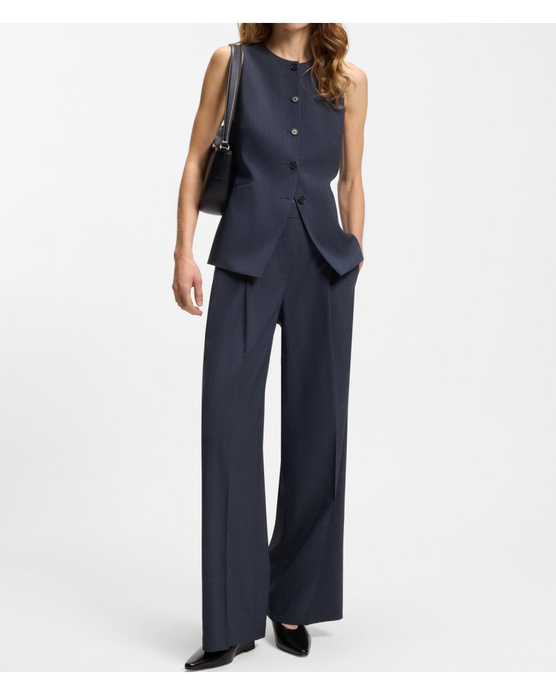 Pantalon BOSS Tiana4 regular en laine vierge BOSS - 2