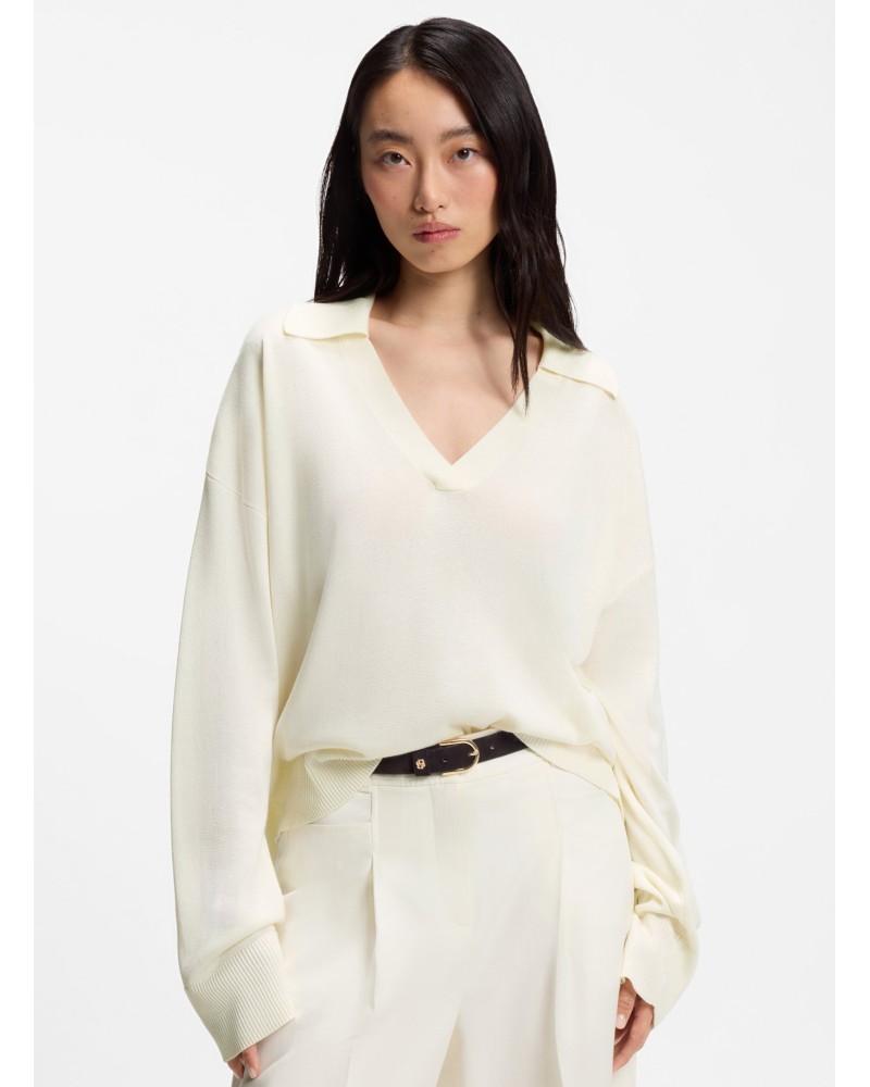 Pull relaxed BOSS C_Fiaffisa col ouvert BOSS - 1