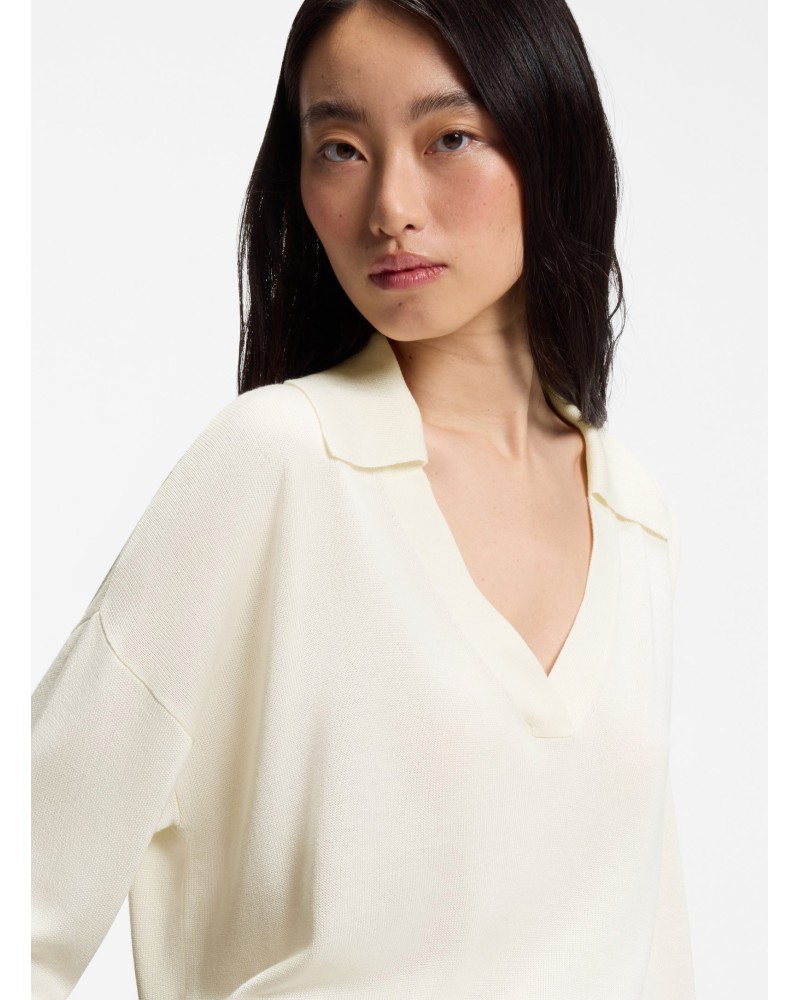 Pull relaxed BOSS C_Fiaffisa col ouvert BOSS - 3