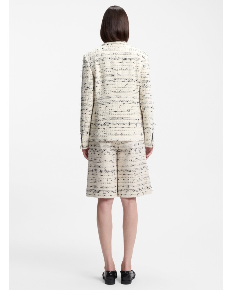 Blazer BOSS Jaleto9 regular en tweed croisé BOSS - 3