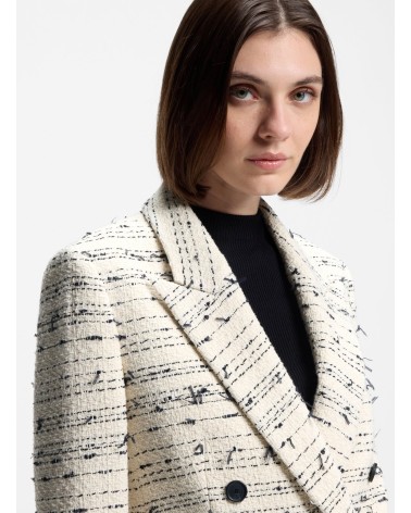 Blazer BOSS Jaleto9 regular en tweed croisé BOSS - 4