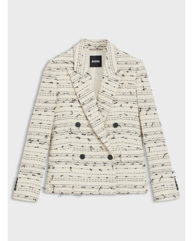 Blazer BOSS Jaleto9 regular en tweed croisé BOSS - 6