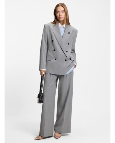 Veste relaxed HUGO Antegi croisée, broche fleur émail HUGO - 1