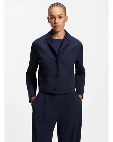 Blazer cropped HUGO Ambrasa relaxed en tissu stretch HUGO - 1