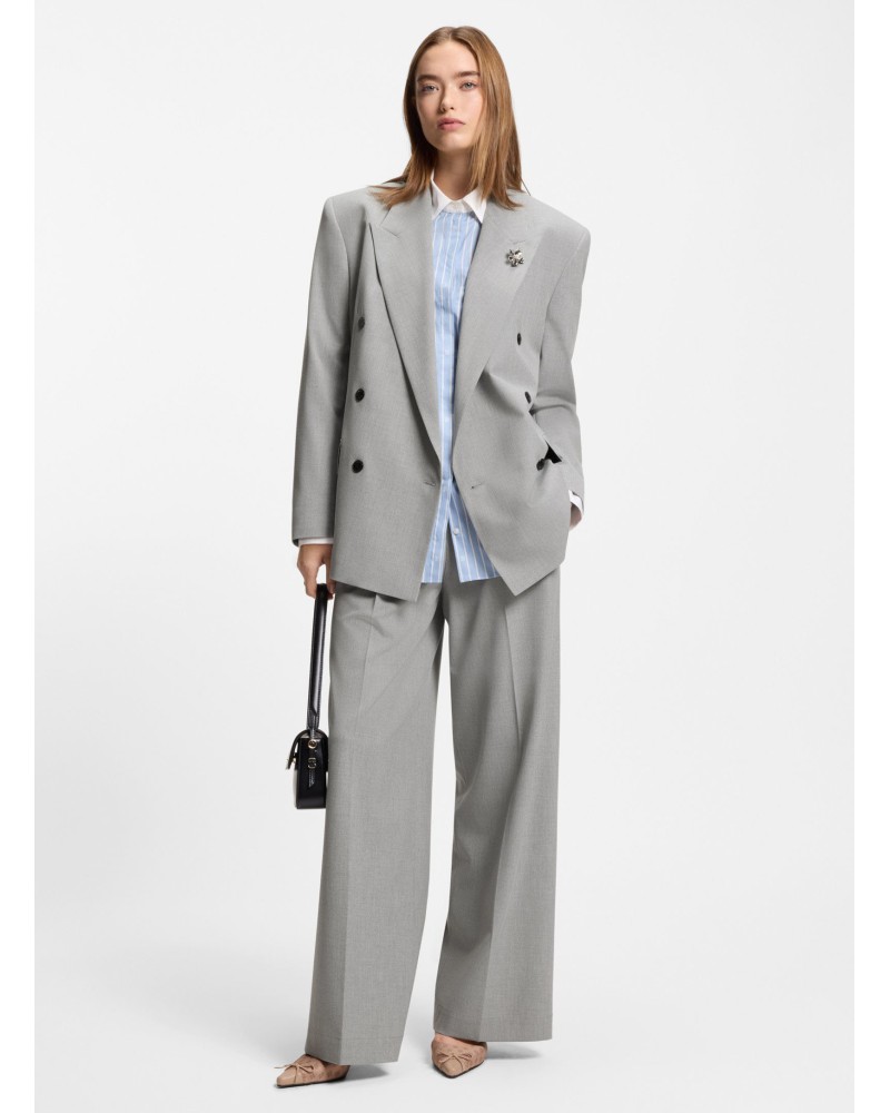 Mules HUGO Seleny_Mule40 à logo, bout pointu nœud HUGO - 3