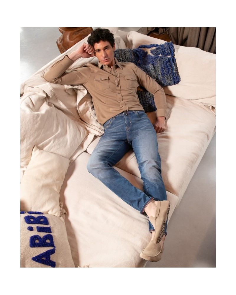 Jean Plume Ecoresponsable - Bleu Blue cult - 3