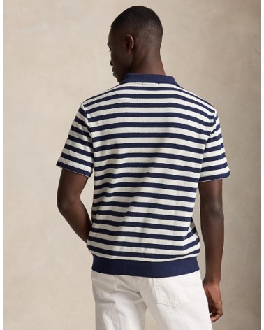 Polo rayé côtelé en pointelle Ralph Lauren Ralph Lauren - 4