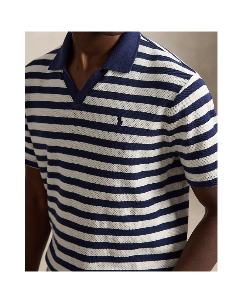 Polo rayé côtelé en pointelle Ralph Lauren Ralph Lauren - 3