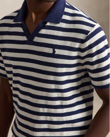 Polo rayé côtelé en pointelle Ralph Lauren Ralph Lauren - 3