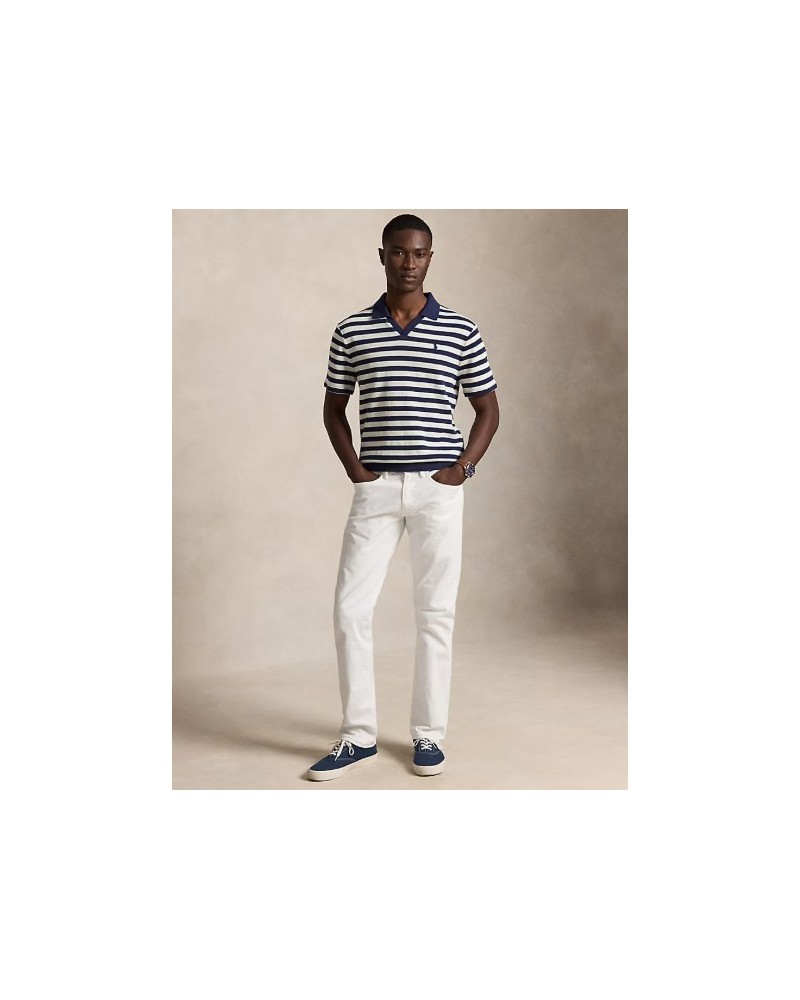 Polo rayé côtelé en pointelle Ralph Lauren Ralph Lauren - 5