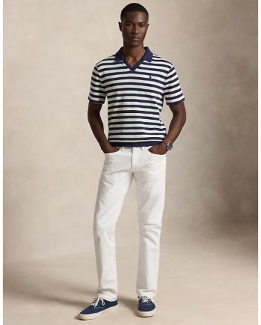 Polo rayé côtelé en pointelle Ralph Lauren Ralph Lauren - 5