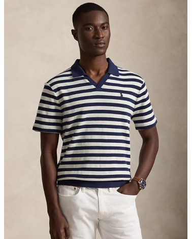 Polo rayé côtelé en pointelle Ralph Lauren Ralph Lauren - 2