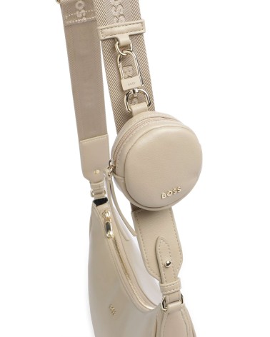 Sac bandoulière BOSS Sandy Halfmoon zippé en simili cuir BOSS - 3