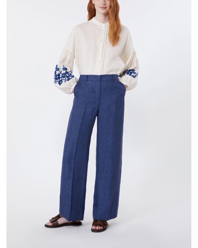 Pantalon lin Weekend Max Mara Malizia large WEEKEND MAX MARA - 3