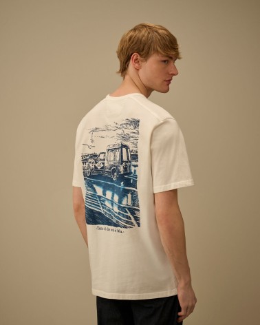 T-shirt Cp company Compact 20/1 Jersey Short Sleeve Logo Cp company - 4