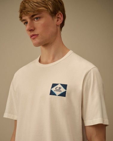 T-shirt Cp company Compact 20/1 Jersey Short Sleeve Logo Cp company - 5