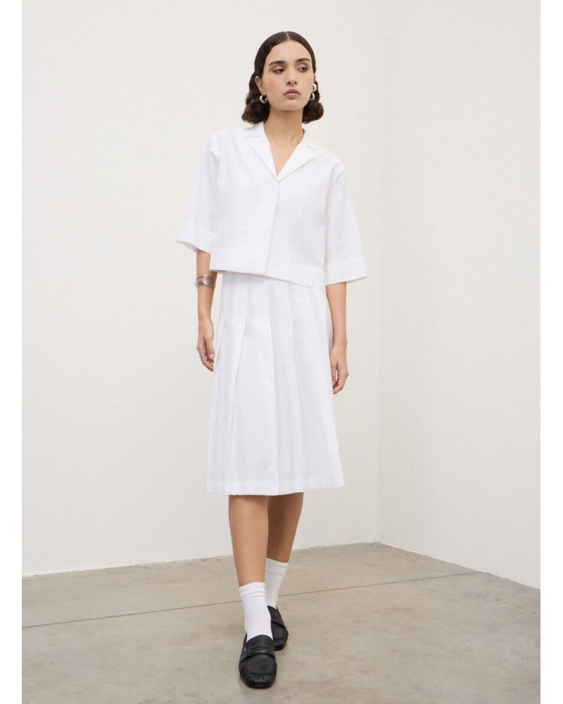 Chemise courte OTTOD'AME style bowling coton texturé Ottod'Ame - 2